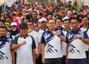 Jalan Sehat Warnai HUT ke-53 Petrokimia Gresik dan HUT ke-80 RI Bersama Warga Gunungsari dan Babat