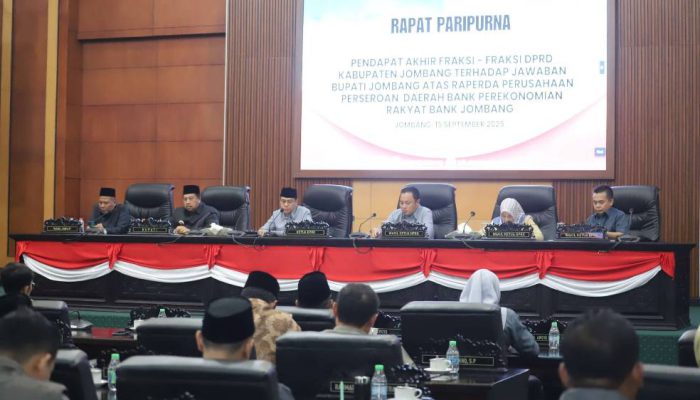 DPRD Jombang Sahkan Perda BPR Bank Jombang, Dorong Ekonomi Kerakyatan
