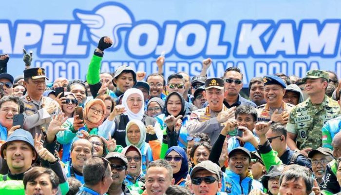 Apel Ojol Jogo Jatim di Malang, Kapolri dan Gubernur Kompak Beri Apresiasi