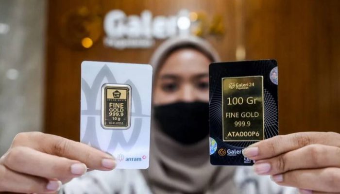Harga Emas Antam Naik Rp27.000, Tembus Rp2.515.000 per Gram