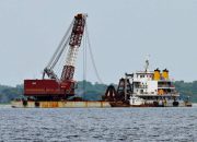 Pengangkatan Bangkai KMP Tunu Pratama Jaya Mulai Tahap Awal di Selat Bali