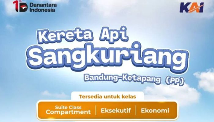 KAI Luncurkan KA Sangkuriang, Mulai 1 Mei Singgah di Sejumlah Stasiun Daop 5