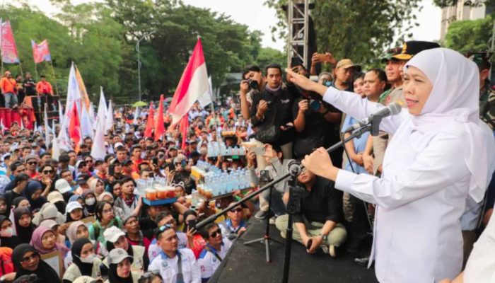 May Day 2026, Gubernur Khofifah Tekankan Industri Maju dan Perlindungan Pekerja