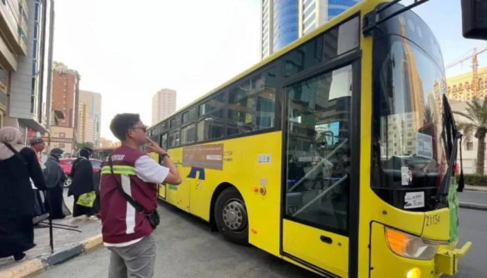Layanan Bus Shalawat Makkah Dijaga Petugas Selama 24 Jam Penuh