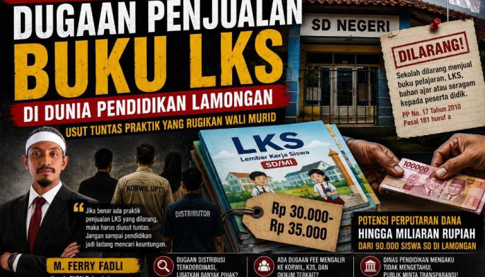 Praktik LKS Berbayar di Sekolah Dasar Lamongan Jadi Sorotan, FKBN Minta Investigasi Menyeluruh