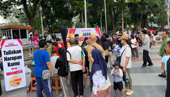 Taman Bungkul Jadi Ruang Optimisme, Warga Ajak Jaga Persatuan Indonesia