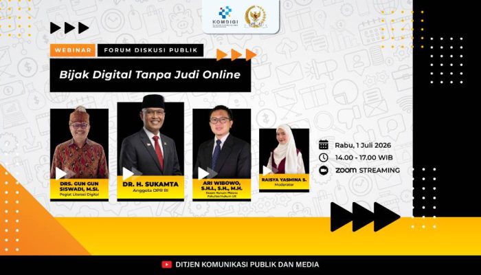 Judi Online Kian Mengkhawatirkan, Komdigi dan DPR RI Gencarkan Edukasi Digital