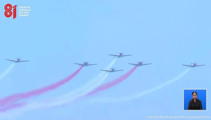 Rafale hingga F-16, 81 Alutsista TNI Meriahkan HUT ke-81 RI di Langit Jakarta