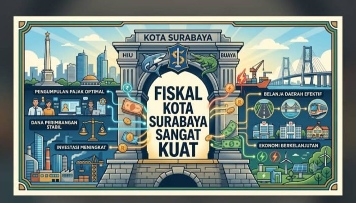 Rasio Fiskal Surabaya Capai 64 Persen, Potensi Industri dan Jasa Masih Bisa Digali
