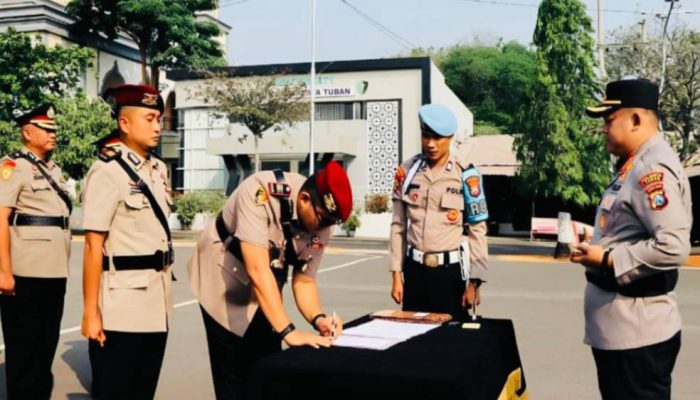 Polresta Tuban Rotasi Sejumlah Pejabat Utama, Jadi Bagian Penyesuaian Tipologi Organisasi