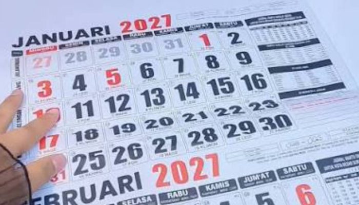 Kalender Libur Nasional 2027: Ada 18 Hari Libur dan 8 Hari Cuti Bersama
