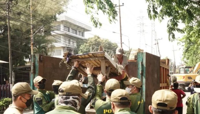 8 Bangunan Liar di Frontage Road Waru Ditertibkan, Pemkab Sidoarjo Siapkan Penataan Lanjutan