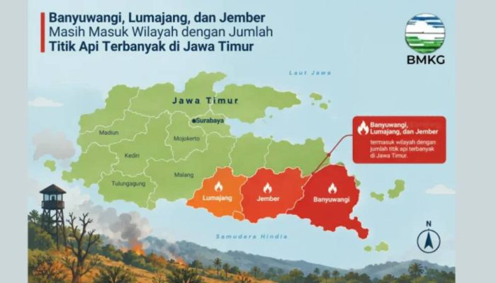 Musim Kemarau, 3 Wilayah Tapal Kuda Masuk Lima Besar Hotspot Jawa Timur